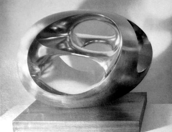 Oval Sculpture, Polished Bronze, Cast 1959, A Plaster Copy made at the same time is in the Collection of the Tate Gallery.